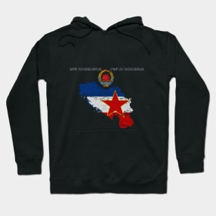 Vintage Distressed Yugoslavia Emblem Hoodie